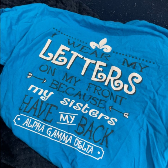 Blue alpha gamma delta tshirt - Picture 2 of 2